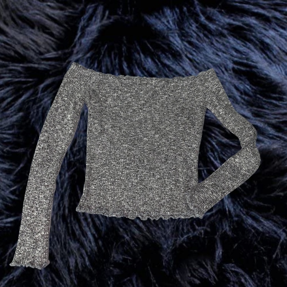 Off the shoulder basic sweater